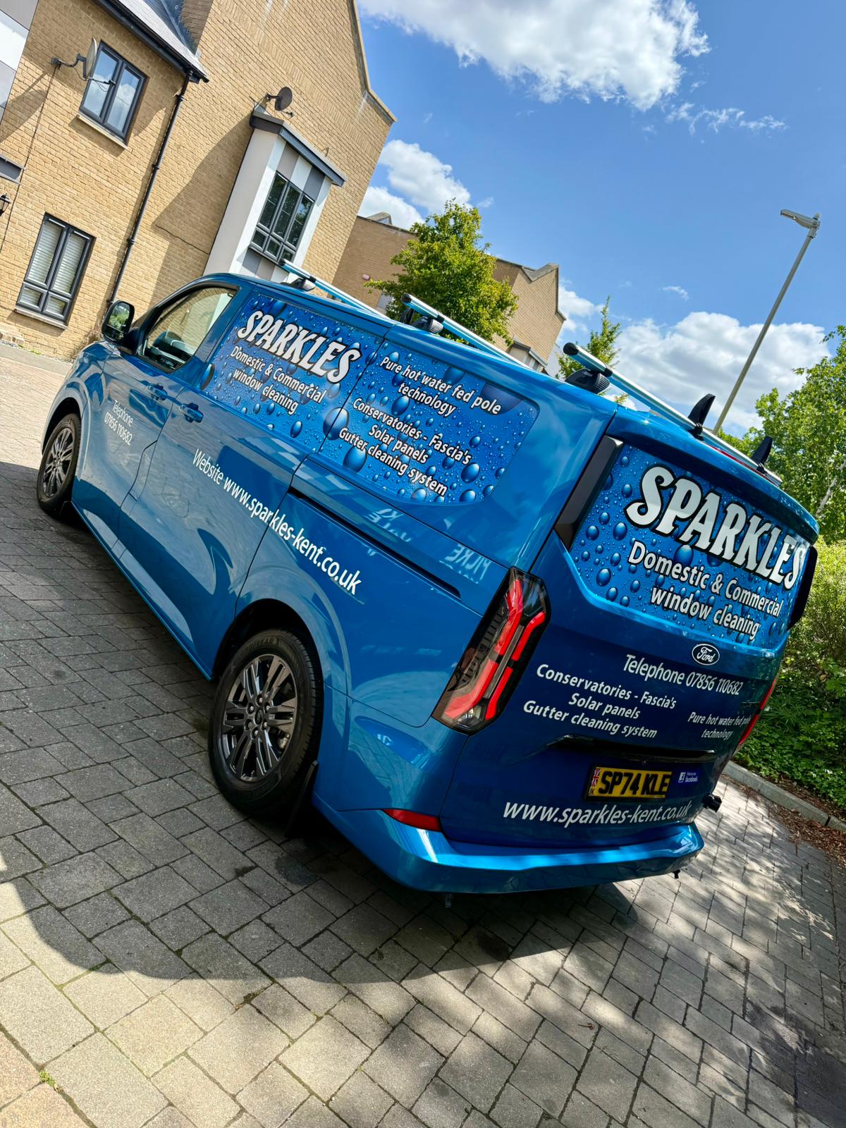 Sparkles branded vehicle